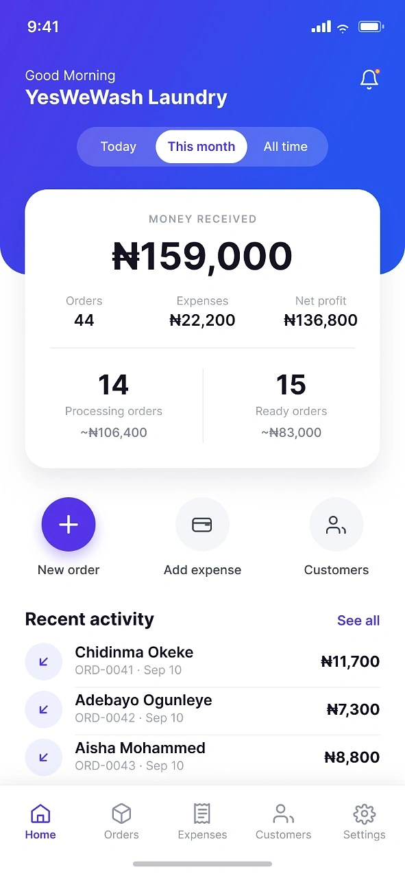 LaunMa dashboard